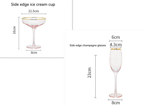 Crystal Glass Champagne Cup Household Set
