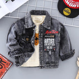 Boys' Denim Jacket Children's Jacket Trendy