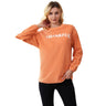 Hour Round Neck Letter Print Pullover Women's Sweater Base