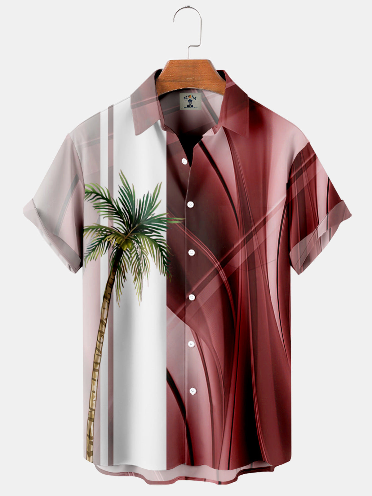 European And American Coconut Tree 3D Printed Hawaiian Shirt