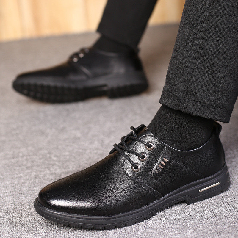 Zapatos altos con suela suave de cuero informal a la moda para hombre