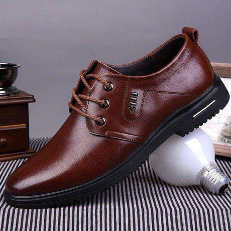 Mens Fashion Casual Leather Soft Sole Insole High Shoes