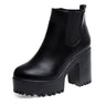 Waterproof Platform Plush Women's Boots With Round Toe Martin