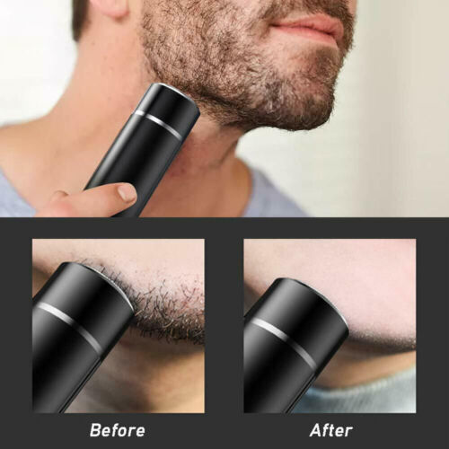 Mini Afeitadora Eléctrica Recargable Portátil Maquinilla De Afeitar Lavable Recortadora Barba Hombres Afeitadora Eléctrica Portátil Máquina De Afeitar Recargable USB Barba Inalámbrica Lavable