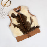 Short Rex Rabbit Fur Waistcoat Waistcoat