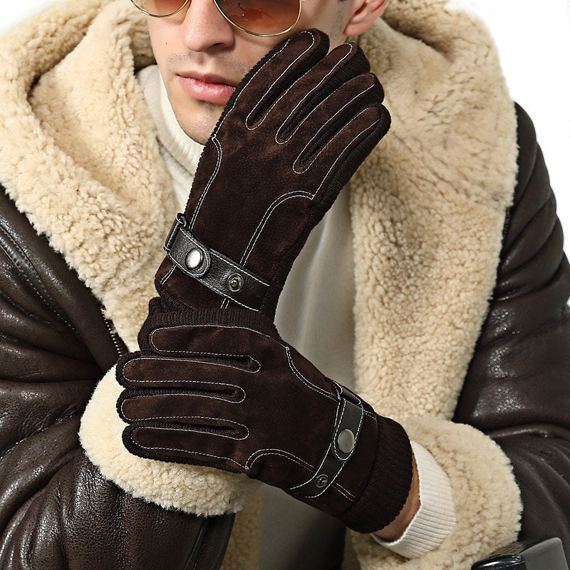 Guantes cálidos Guantes de pantalla táctil de otoño e invierno para hombres