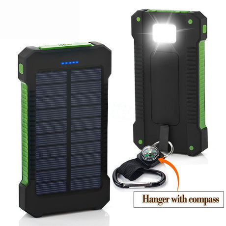 Luces de camping con cargador solar ultrafino universal para teléfono móvil