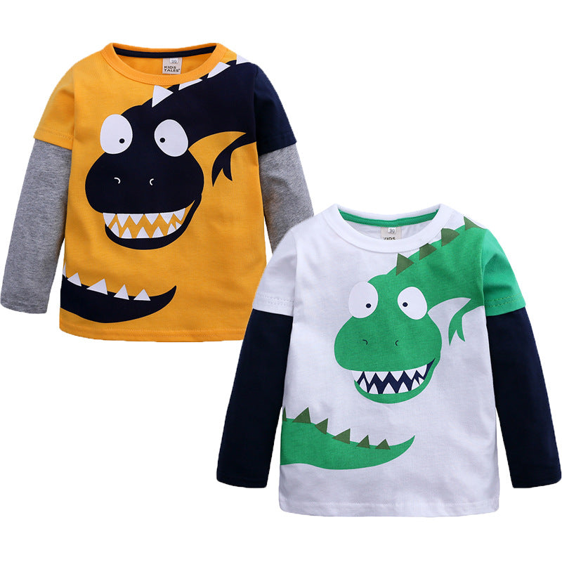 Children's Bottoming Shirt Round Neck Long Sleeves