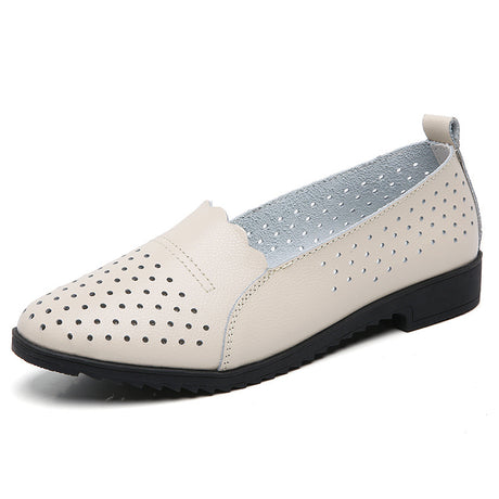 Women's Fashion Soft Bottom Cowhide Casual Shoes