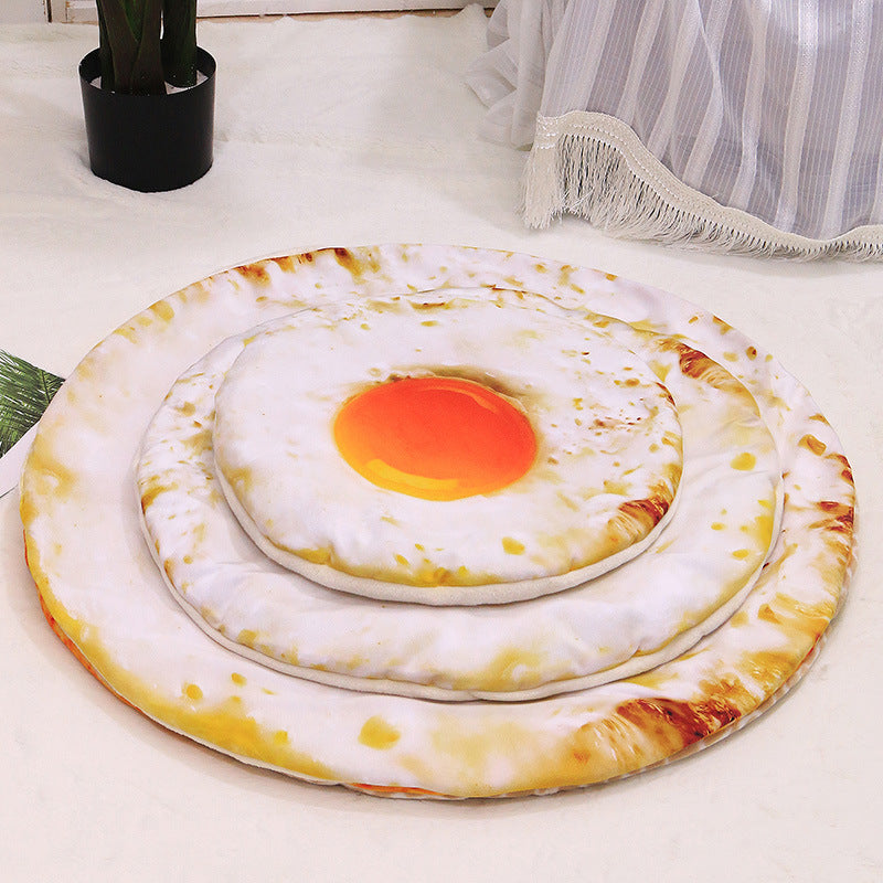 Simulación 3D Pizza aguacate tortilla tostada mascota manta cálida estera cama suave espesar