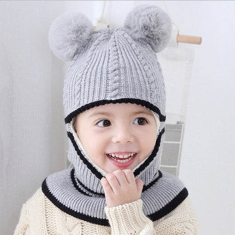 Baby winter scarf hat