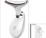 EMS-masajeador térmico para estiramiento y estiramiento del cuello, eliminador de arrugas por microcorriente eléctrica, dispositivo de belleza facial con fotones LED para mujer