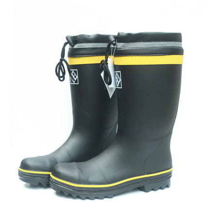 Attack Shield And Anti-stab Injured Industrial And Mining Rubber Knee-high Rain Boots Male Steel Head