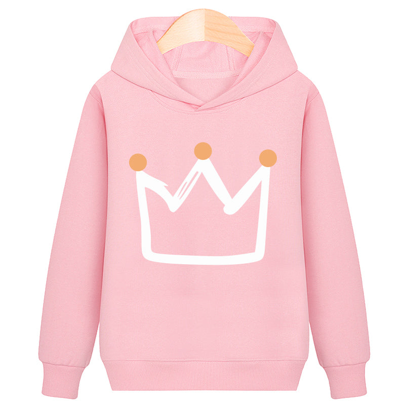 Sudadera Crown con capucha y terciopelo