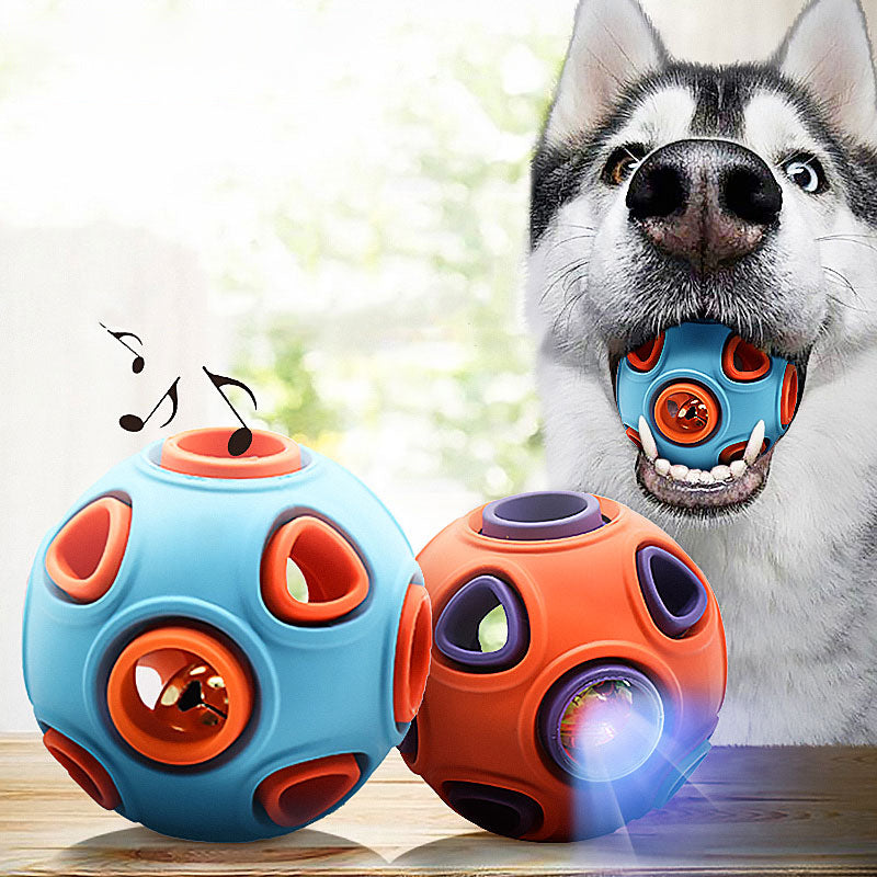 Pelota de juguete para perros con sonido luminoso