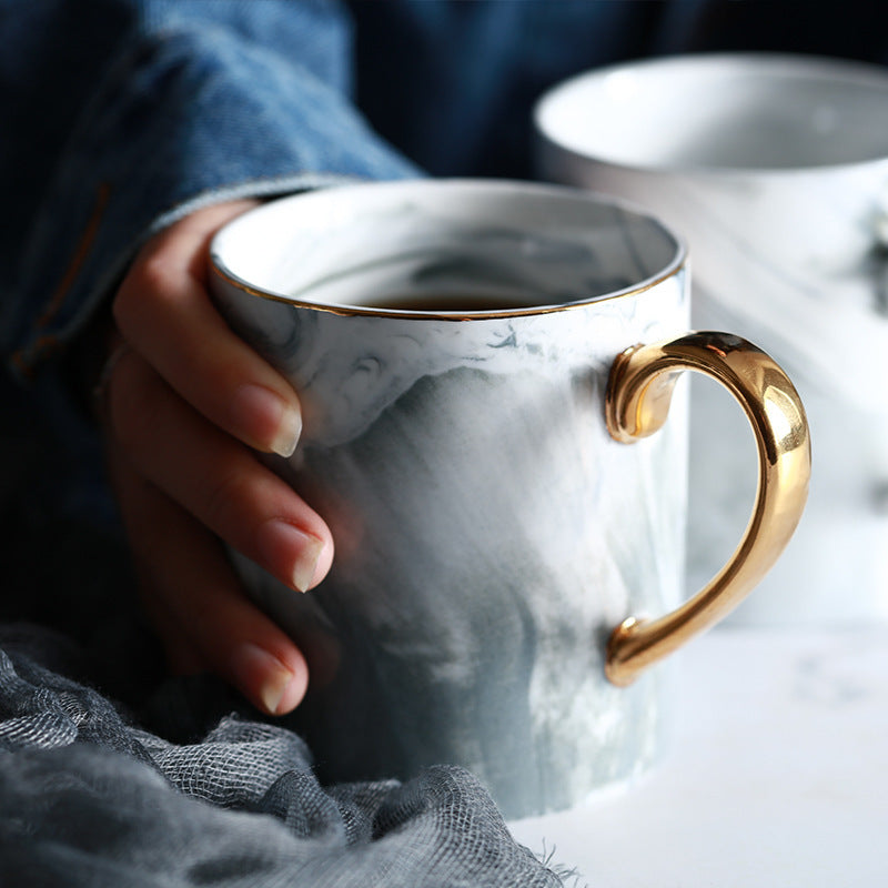 Tazas de café de mármol