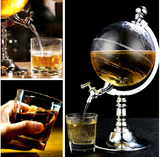 Novelty Globe Wine Decanters Drink Dispenser For Alcohol 1.5L Drinking Game Beer Liquor Dispenser Strainers Bar Accessories New