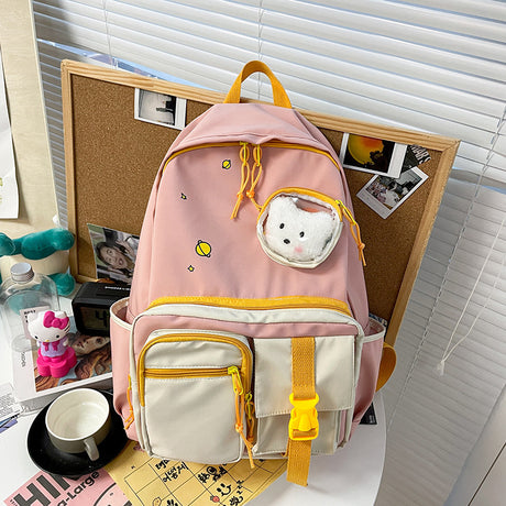 Versión coreana de la mochila escolar japonesa para estudiantes de secundaria estilo universitario