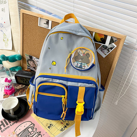 Versión coreana de la mochila escolar japonesa para estudiantes de secundaria estilo universitario