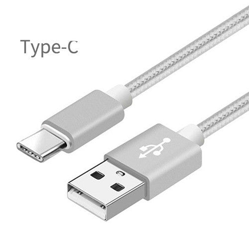 Compatible WithApple , Data Cable Nylon Braided V8 Charging Cable