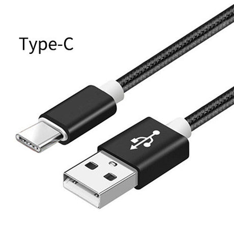 Compatible WithApple , Data Cable Nylon Braided V8 Charging Cable