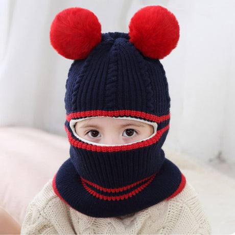 Baby winter scarf hat