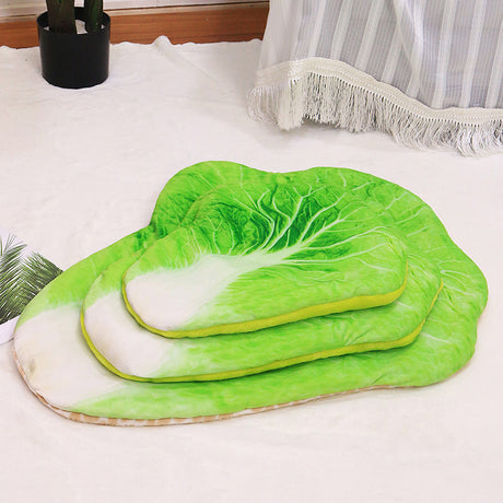 Simulation 3D Pizza Avocado Omelette Toast Pet Warm Blanket Mat Bed Soft Thicken