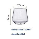 Household glass water cup juice cup