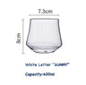 Household glass water cup juice cup