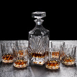 Lead-Free Crystal Glass Whiskey Glass Set 6pcs Creative Red Wine Glass Decanter Bottle