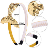 Sequined Hair Accessories Mermaid Tail Flip Fish Scale Pearl Headband Non-slip Manual Hairpin