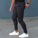 Men's Pure Color Tight Trousers