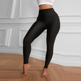 Leggings ajustados de color liso para mujer