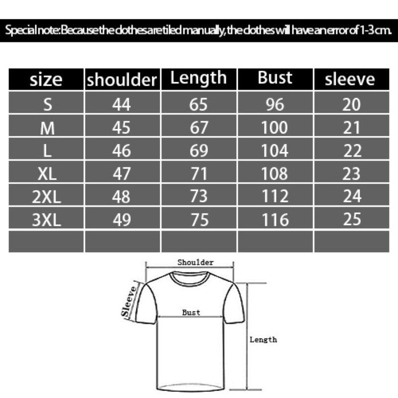 European And American Denim Killer Graphic Digital Printing Casual Round Neck T-shirt