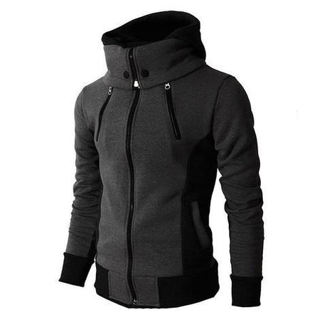 Men's High-Necked Hooded Jacket