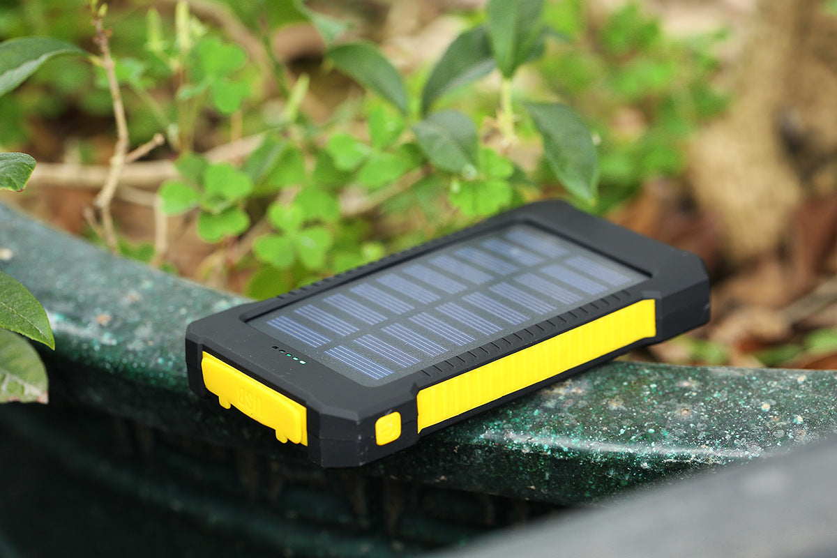 Luces de camping con cargador solar ultrafino universal para teléfono móvil