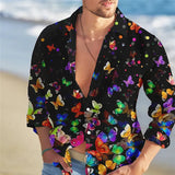 Camisa floral suelta para hombre Playa Retro