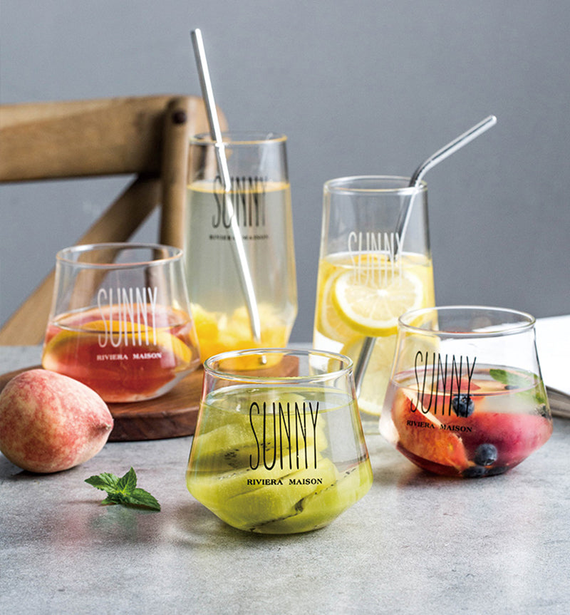 Household glass water cup juice cup