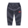 Children's cotton slim feet casual pants