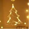 Guirnalda de luces LED navideñas con forma de estrella, cortina de luces para interior, dormitorio, decoración de fiesta en casa, muñeco de nieve, árbol de Navidad, luces navideñas