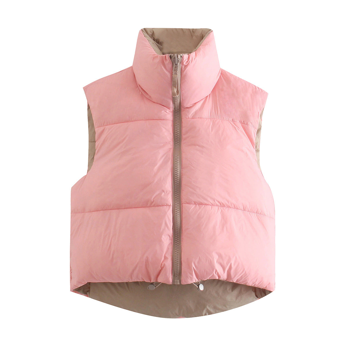 Women's Reversible Cotton-padded Coat Vest