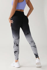 Gradient Tie-dye Yoga Seamless Female Running Workout Pants