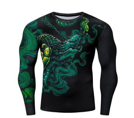 Advanced 3D Printed Pattern Loose Round Neck Pullover Men's T-shirt