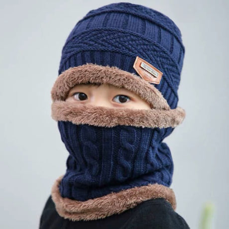 Warm knitted hat children's cap