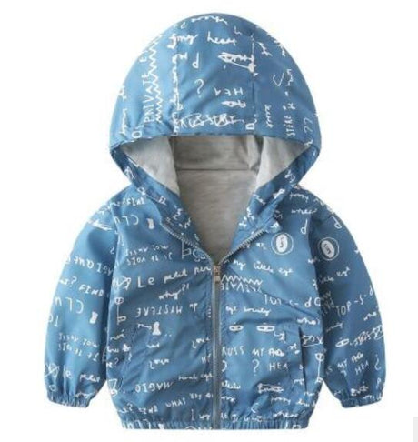 Boy jacket casual hooded jacket