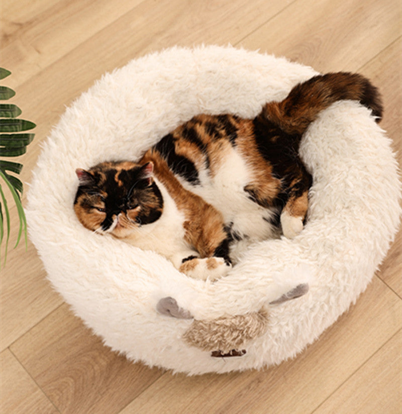 Alpaca Pet Bed Warm Plush Cat Dog Bed