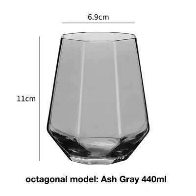 Clear glass cup whiskey glass