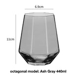 Clear glass cup whiskey glass