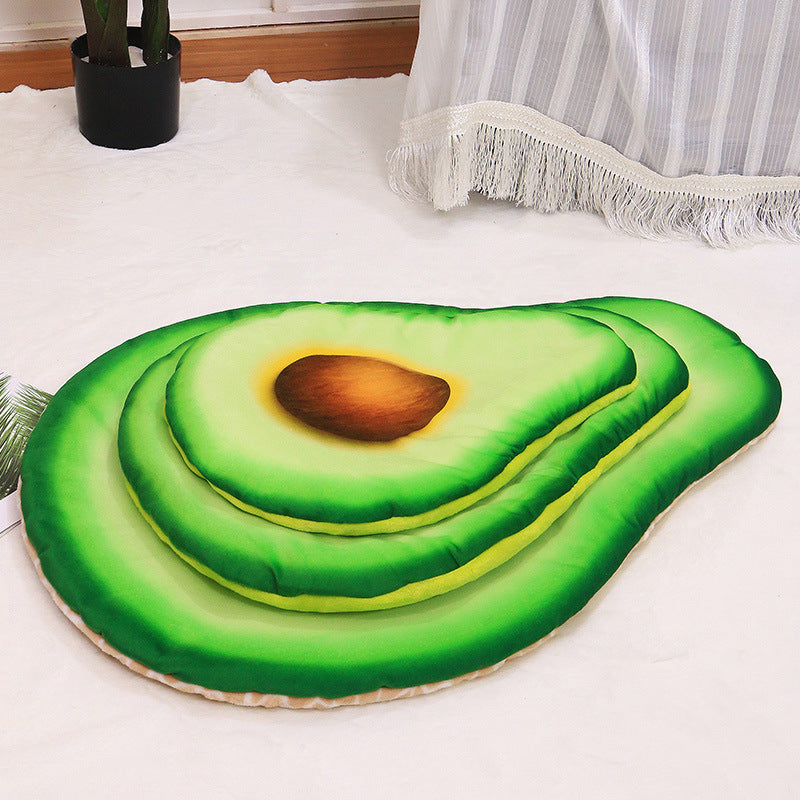 Simulación 3D Pizza aguacate tortilla tostada mascota manta cálida estera cama suave espesar