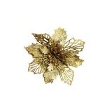 Glitter Artifical Christmas Flowers Christmas Tree Decorations For Home Fake Flowers Xmas Ornaments New Year Decor